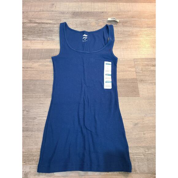 Old navy small womens ribbed blue tank top new with tags - Picture 1 of 6